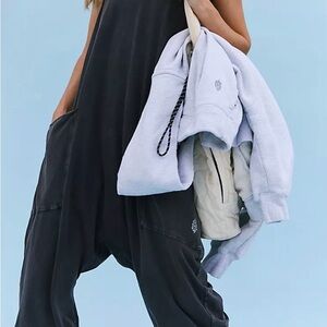 Washed black V-Neck Sleeveless jumpsuit by free people